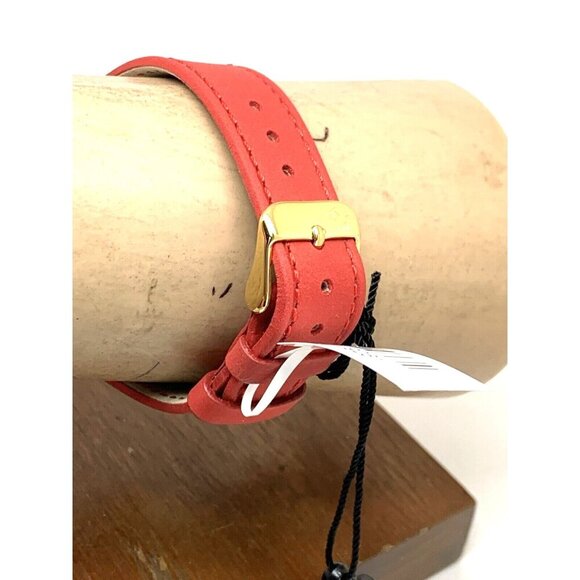 GV2 by Gevril Women's Watch 9261 Swiss Quartz Mother of Pearl Dial Red Leather - Picture 9 of 13